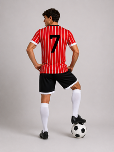 Kit de football pour hommes Dumela International, manches courtes, été, uni, séchage rapide, respirant, écologique, antibactérien, polyester - Product Image 5