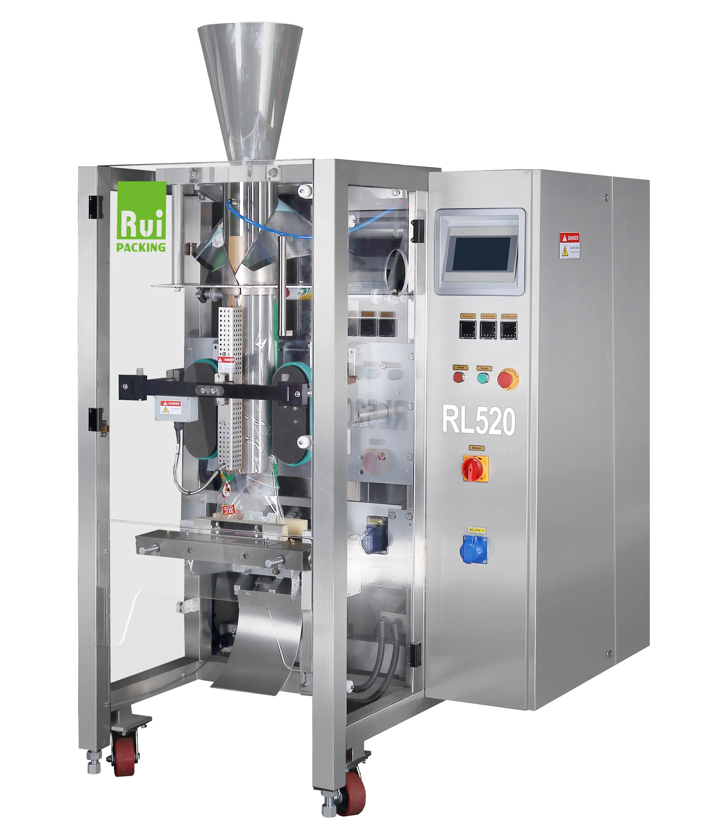 RL520 Automatic Vertical Packaging Machine for Seasoning Powder Ingrediants Formulat Auger Filler Pouch Bag Packaging Machinery