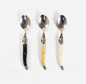 Stainless Steel & Resin <b>Silver</b> Plated Mirror Polish Eco-Friendly Long Handle Wedding Cutlery <b>Set</b> - Product Image 5