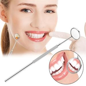 Espejo bucal dental multifunción para revisar el interior de la boca, herramienta con mango de acero inoxidable, cabezal de espejo desmontable - Product Image 4