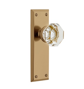 Manija de Puerta Doble de Acrílico Color Dorado Acero para Hogar y Hotel, Personalizable con Barra de Privacidad y Pasillo, Herrajes para Puertas - Product Image 1