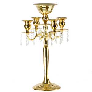 Candelabro de Metal para Decoración de Bodas, Hecho a Mano, Acabado de Lujo, de las Más Vendidas, Centro de Mesa para Decoración con Velas - Product Image 1