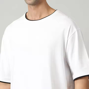 OEM High Quality 100% Cotton Men's T-Shirt Eco-Friendly 150 Grams Vintage Style Casual Blank 100% Cotton Men's T-shirts - Product Image 6