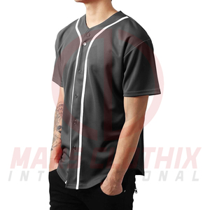 OEM ODM Custom Baseball Jersey <b>for</b> Online <b>Sale</b> Polyester Made Sports Wear Baseball Jersey in Wholesale Rate - Product Image 5