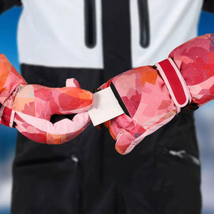 Gants de ski et de snowboard d'hiver, imperméables, coupe-vent, isolés thermiquement, compatibles avec les écrans tactiles, sangle de poignet réglable - Product Image 4