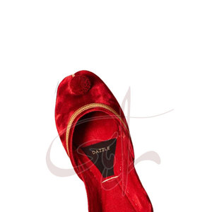 Wholesale Best Quality Private Label Women <b>Khussa</b> New Design Light Weight Soft Velvet Anti-Slippery All Seasons - Product Image 4