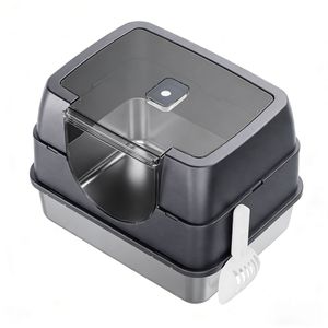 Lettiera per Gatti Galaxy Chiusa Grigia, Design Sigillato Anti-Odore, Stabile e Durevole per Famiglie con Animali Domestici in Tutto il Mondo - Product Image 2