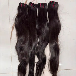 Fournisseur de Extensions de Cheveux Vierges Indiens Remy Sushma-100g 100% Cheveux Humains Naturels Vierges Tissage de Cheveux Machine Double Trame Anti-Chute - Product Image 1