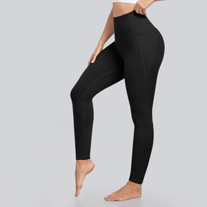 Leggings de yoga con cintura elástica y logotipo personalizado para gimnasio, precio al por mayor, ropa deportiva para mujer, leggings para entrenamiento en el gimnasio - Product Image 3