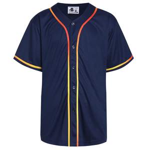 Camiseta de béisbol personalizada para hombre, ligera, transpirable, de poliéster, uniforme deportivo para entrenamiento y partidos - Product Image 1