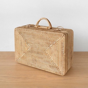 Maleta de viaje de bambú natural ashionable, juego de bolsas de ratán, tamaños y colores personalizados, caja de regalo para equipaje - Product Image 5