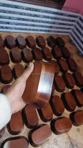 Vellet COLOUR 15-25cm ชามแป้งไม้มะม่วงขัดเงาสำหรับตกแต่งบ้านเทียนหัตถกรรม saniya - Product Image 3