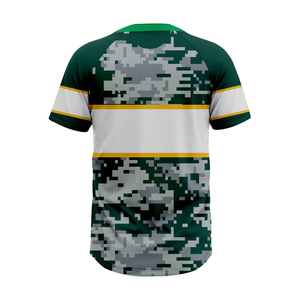 Conjunto de Uniforme de Softbol de Manga Corta Transpirable Unisex de Poliéster Bottond, Diseño Personalizado, Más Vendido - Product Image 2