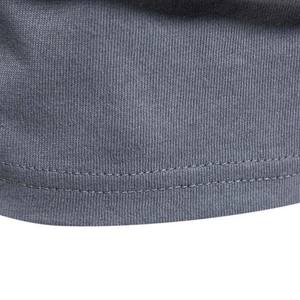 Camisetas de Manga Corta para Hombre, Color Gris, Diseño de Logotipo en el Hombro, Ajuste Regular, Personalizadas, de Poliéster/Algodón - Product Image 5