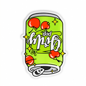 Vaso de Acrílico Girly Pop Soda Lash Tile para Refrescos, Sostenible, con Impresión de Logotipo Personalizado, Instrumento de Belleza, Diseño Retro - Product Image 3