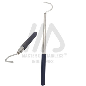 Factory Whole Sale Portable Folding Pocket Reptile Hook Stainless Steel Snake Hook Retractable Small Snake Pet Snake Picking OEM - Product Image 1