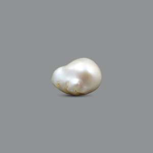 Natural Sky Blue Keshi Pearl 10.8 Carat Faceted Oval Cabochon Loose Gemstone for Fine Jewelry - Product Image 3