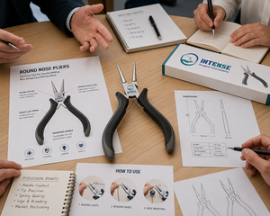 Alicates Profesionales de Punta Redonda para Joyería, Alicates de Acero Inoxidable para Hacer Lazos de Alambre, Herramienta de Precisión para Abalorios con Mango Ergonómico - Product Image 5