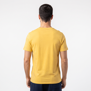 T-shirt pour homme de haute qualité, col en V, coupe classique, coton respirant, logo personnalisé, t-shirt uni décontracté - Product Image 2