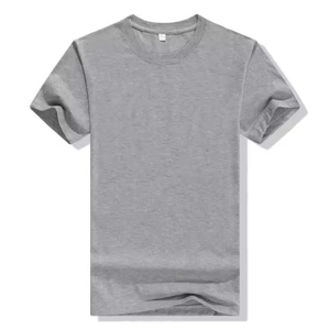 เสื้อยืดคอกลมแขนสั้นสีพื้นสำหรับผู้ชาย ผ้าฝ้าย 100% สีพื้น สวมใส่สบาย ทรงปกติ ผ้าถักย้อมสีเรียบ - Product Image 5