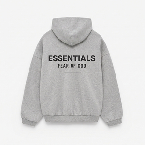 เสื้อฮู้ดผู้ชายทรงโอเวอร์ไซส์ รุ่น Custom Essentials ผ้าเฟรนช์เทอร์รี่โพลีเอสเตอร์ 100% น้ำหนัก 300 กรัม ทรงปกติ สไตล์มินิมอลสำหรับฤดูหนาว ยี่ห้อ Hayder - Product Image 3