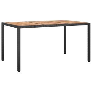 Ensemble de 4 tables et chaises de jardin en polyrotin noir avec sièges spacieux et de nombreuses fonctionnalités - Product Image 6