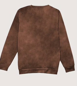 Sudadera Casual de Mujer para San Valentín, Color Marrón, con Estampado de Dibujos Animados, Cuello Redondo, Tejido Suave, Manga Larga, para Toda Temporada - Product Image 2