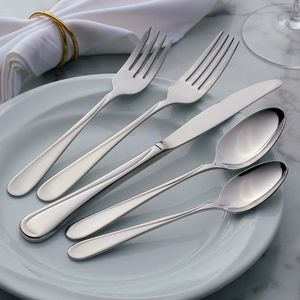 Ensemble de couverts de luxe en acier inoxydable économique pour les dortoirs étudiants, les petites maisons, les cafés, les restaurants et les cadeaux d'affaires - Product Image 2