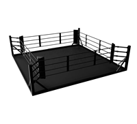 Shandong Usine Professionnel Standard Compétition Arts Martiaux Formation Combat Anneau De Boxe Portable Avec Plate-Forme