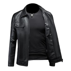 Chaqueta de piel auténtica personalizada con servicio OEM para hombre, chaquetas de invierno con cremallera para hombre, nuevas chaquetas de piel a la moda para hombre a la venta - Product Image 1