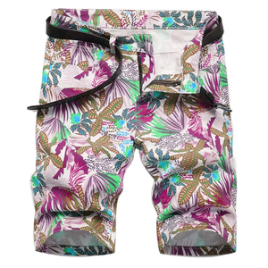 Pantalones Cortos de Verano para Playa, Elegantes, Cómodos, de Mezcla de Algodón Suave, Corte Relajado, Ajuste Delgado, para Actividades al Aire Libre y Uso Diario, de Secado Rápido - Product Image 1