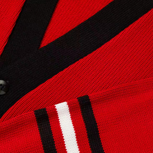 Cárdigan de punto a rayas de seda con solapa y botonadura sencilla para hombre, nueva colección otoño 2026, estilo americano, marca de moda, corte holgado, varios colores. - Product Image 3