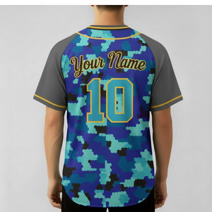 Maillot de baseball en maille polyester respirante avec logo brodé, motif de couture personnalisé, numéros, chemises de baseball pour hommes, tailles adultes - Product Image 6
