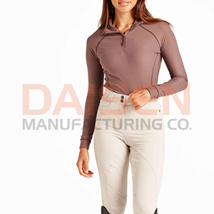 Camiseta Deportiva Ecuestre para Mujer, Manga Larga, Tejido Transpirable, Diseñada para Comodidad y Flexibilidad al Montar - Product Image 2