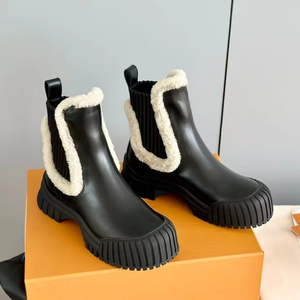 Botas de Nieve de Lujo para Mujer Louis Vuitton 2025 - Nuevo Estilo de Diseñador, Cálidas, de Plataforma, con Forro de Peluche, Calidad y Comodidad - Product Image 3