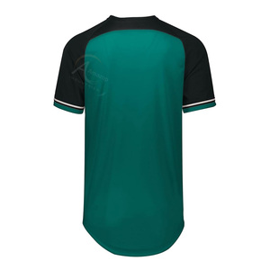 Maillot de baseball classique à col en V pour homme Amazop Industries, 100 % polyester, manches courtes, col en V, maillot de sport - Product Image 6