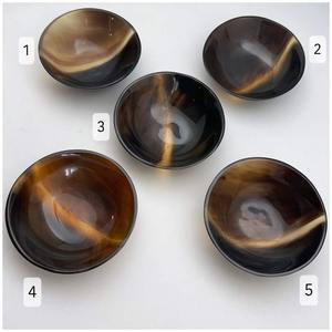 ชามทำจากเขาควายและเขาวัวธรรมชาติ งานฝีมือสุดหรู ขัดเงาด้วยมือ เป็นมิตรต่อสิ่งแวดล้อม เหมาะสำหรับเสิร์ฟอาหารและงานเลี้ยง - Product Image 6