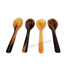 Cuchara de Cuerno de Vaca Tallada Elegante y Ecológica, Estilo Amor, Cuchara de Cuerno de Buey Natural Pulida para Ensalada, Decoración del Hogar para Reventa - Product Image 4