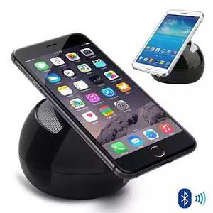 Supporto portatile per smartphone e altoparlante Bluetooth in un unico design pratico - Product Image 1