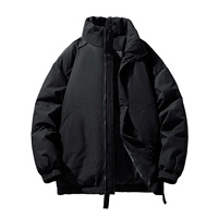 Parka d'hiver pour homme, personnalisée, nouvelle, épaisse, en laine, à capuche, avec fermeture éclair, style business décontracté, couleur unie