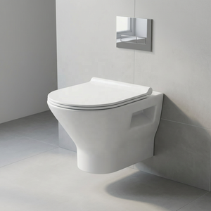Luxurious Wall Hung Toilet High Pressure Rimless <b>Ceramic</b> WC <b>Pan</b> Modern Wall Mounted Bathroom Sanitary Ware - Product Image 5