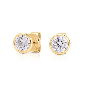 Pendientes de Oro de 14K con Diamantes Cultivados en Laboratorio para Mujer, 1 CT, Color Blanco Brillante D, Certificación IGI, Regalo de Boda de Lujo con Baño de Rodio - Product Image 3