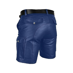 High Quality Fashion Premium Design <b>Men</b> <b>Leather</b> Fashion <b>Shorts</b> Professional Designed Best Manufacturer <b>Leather</b> Fashion <b>Shorts</b> - Product Image 5