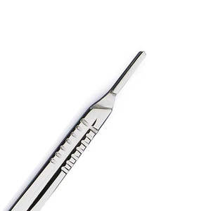 Manche de scalpel standard 02-036-040 en acier inoxydable, instrument chirurgical certifié CE, maintien précis de la lame par SurgiRight - Product Image 1