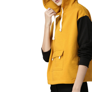 Sudadera con Capucha Extra Grande, Corte Holgado, Manga Larga, con Bolsillo Delantero, para Mujer, Informal, Ligera, de Algodón - Product Image 6