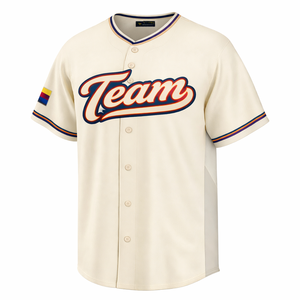 Camiseta de Béisbol Transpirable con Estampado por Sublimación, Ropa Deportiva Cosida Personalizada, Fabricante OEM, Venta al Por Mayor - Product Image 6