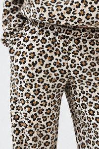 Pantalon large pour femme, imprimé léopard blanc et jaune, taille haute, coupe ample, décontracté, mode, pantalon de qualité supérieure, vêtements streetwear - Product Image 4
