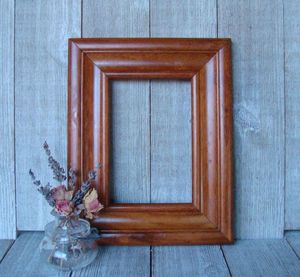 Handmade Square Vertical <b>Poster</b> Picture <b>Frame</b> Natural Solid Eco Distressed Wood for Tabletop - Product Image 4
