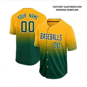 Camisetas de Béisbol al por Mayor para Hombre, Camisetas con Botones, Manga Corta, Uniformes Deportivos, Camisetas de Béisbol Personalizadas, Lisas - Product Image 5