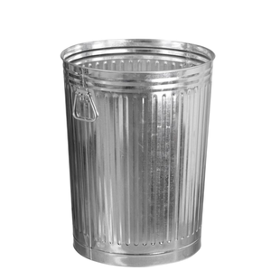 Cubo de Basura de Hierro Galvanizado de Nuevo Diseño con Asa y Tapa para Hogar, Hoteles y Jardín, Contenedor de Residuos Redondo - Product Image 6